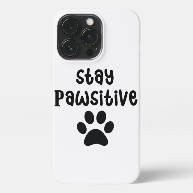 The Art of Positive Dog | Motivational Quote iPhone Case (Back)