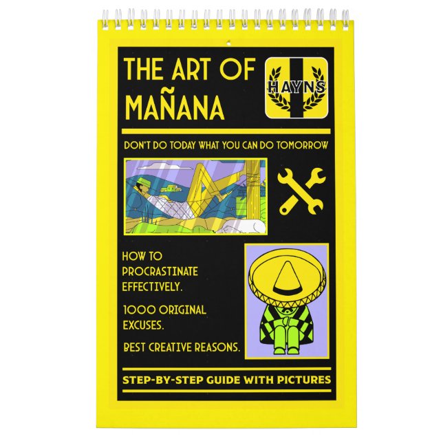 The Art Of Procrastination - Mañana Calendar (Cover)