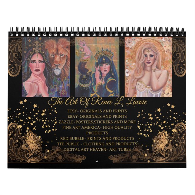 The art of Renee L. Lavoie Calendar (Cover)