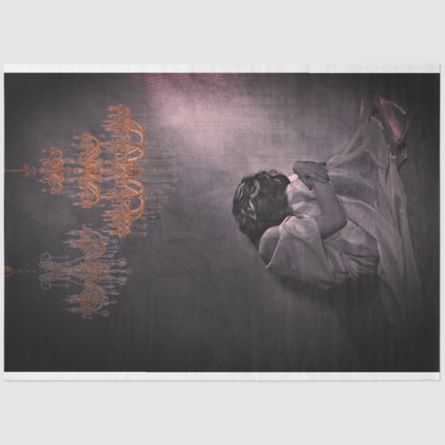 The Art of Sadness 2 Decoupage Tissue Paper (Front)