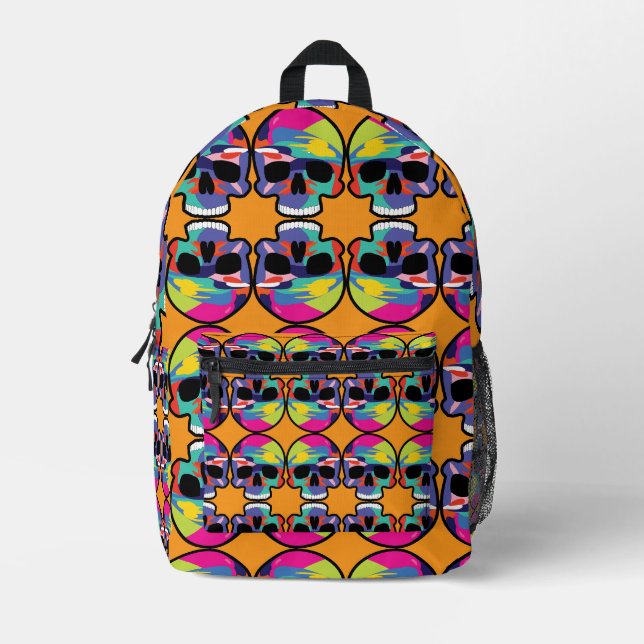 The Art of the Skeleton Printed Backpack (Front)