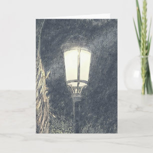 The art of Walking - in Laguna Beach - Street Lamp Thank You Card