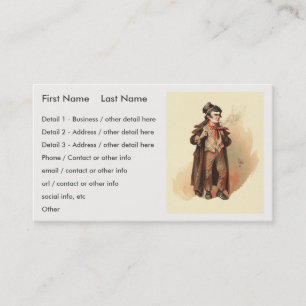 The Artful Dodger by Kyd, Dickens' Oliver Twist Business Card