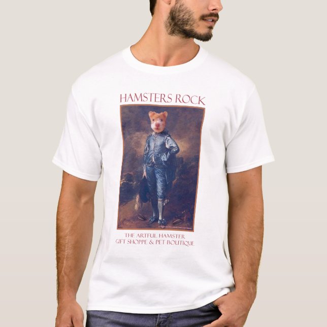 The Artful Hamster Blue Boy T-Shirt (Front)