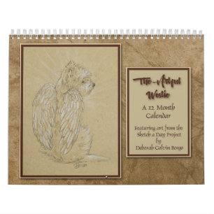 The Artful Westie 12 Month Calendar by Borgo