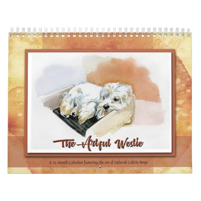 The Artful Westie A 12 month Calendar by Borgo (Cover)