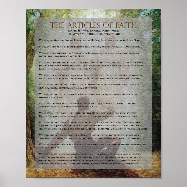 "The Articles of Faith" Painting Series Document Poster (Front)