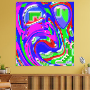 The Artist and His Flashes of Creativity Canvas Print