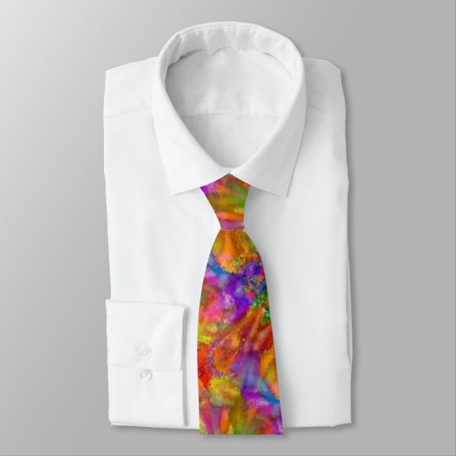 The Artist - Bright Carnival Colour Celebration  Tie (Tied)