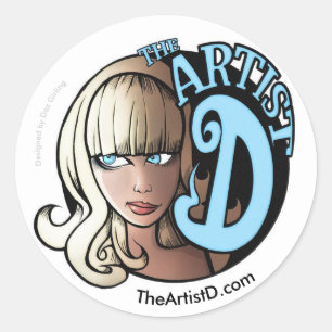 The Artist D by Daz Girling Sticker