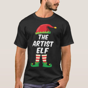 The Artist Elf Family Matching Funny Christmas Cos T-Shirt