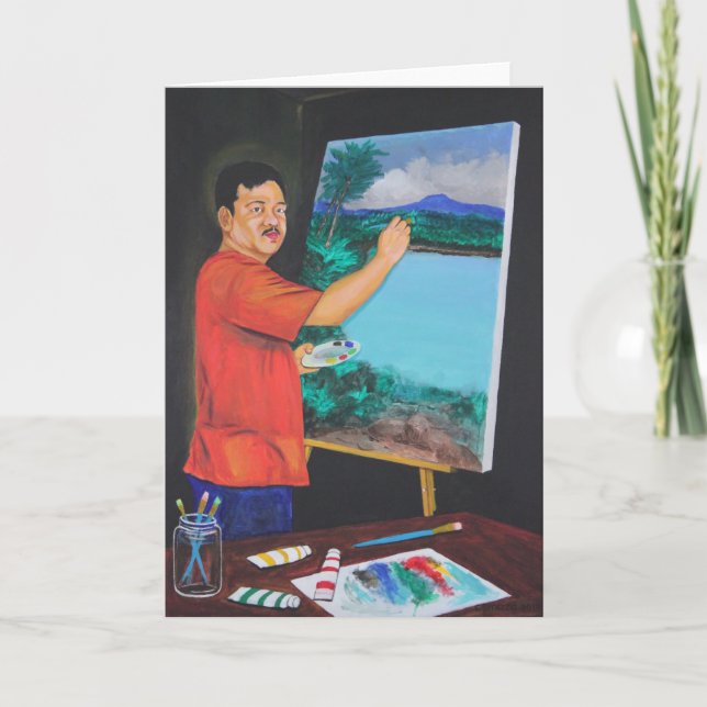The Artist Greeting Card (Front)
