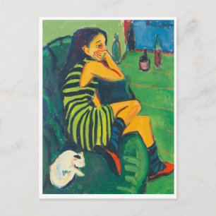 The Artist Marcella,Kirchner,Fine Art Postcard