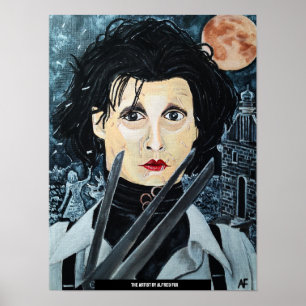 The Artist Painting by Alfred Fox Poster