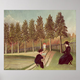 The Artist Painting his Wife, 1900-05 Poster
