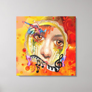 The Artist pallet Canvas Print