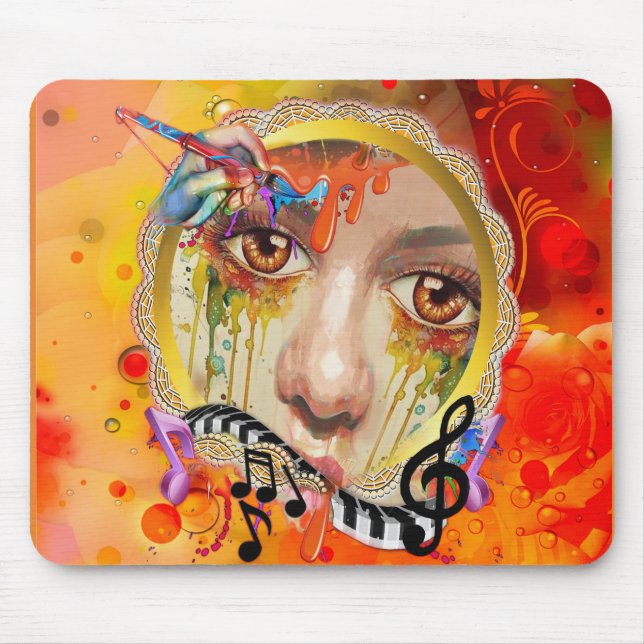 The Artist pallet Mouse Mat (Front)
