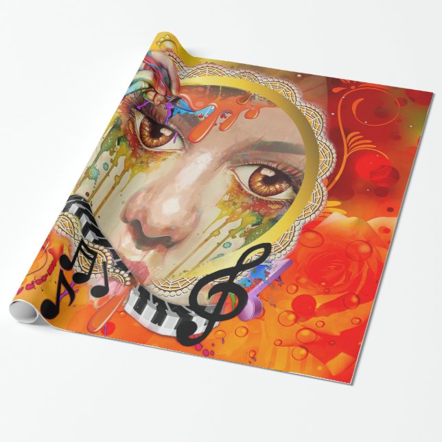 The Artist pallet Wrapping Paper (Unrolled)