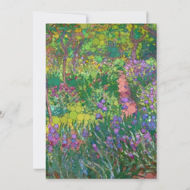 The Artist’s Garden in Giverny, After Claude Monet Holiday Card (Front)