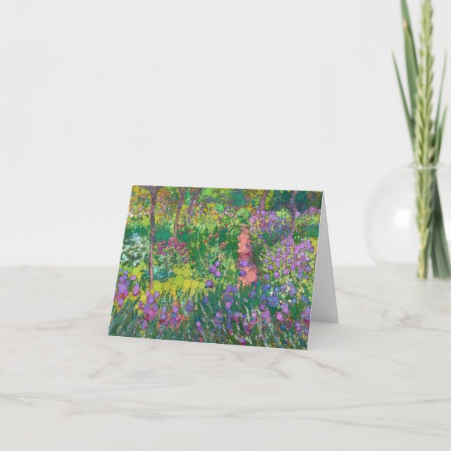 The Artist’s Garden in Giverny, After Claude Monet Thank You Card (Front)