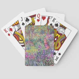The Artist’s Garden in Giverny by Claude Monet Playing Cards
