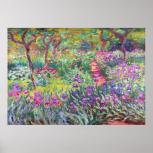 The Artist’s Garden in Giverny by Claude Monet Poster