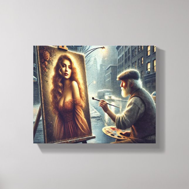 The Artist’s Vision: Bringing Beauty to Life Canvas Print (Front)