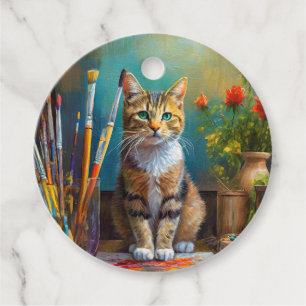 The Artistic Cat Favour Tags