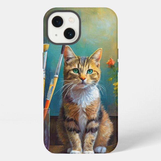The Artistic Cat iPhone Case (Back)