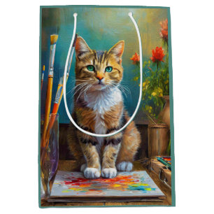 The Artistic Cat Medium Gift Bag