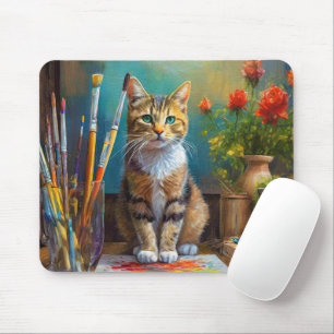 The Artistic Cat Mouse Mat