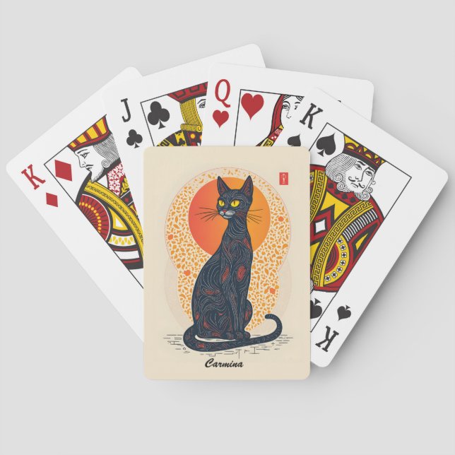 The Artistic Cat Playing Cards (Back)