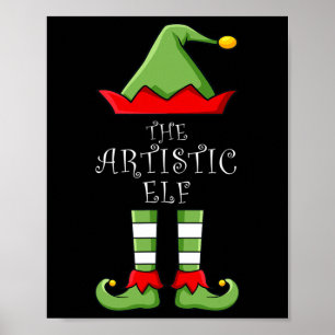 The Artistic Elf Fun Family Matching Group Pajama Poster