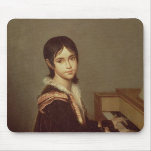 The Artist's Daughter at the Piano Mouse Mat
