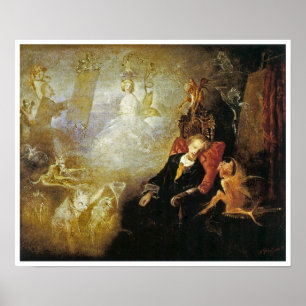 The Artist's Dream by John Anster Fitzgerald Poster