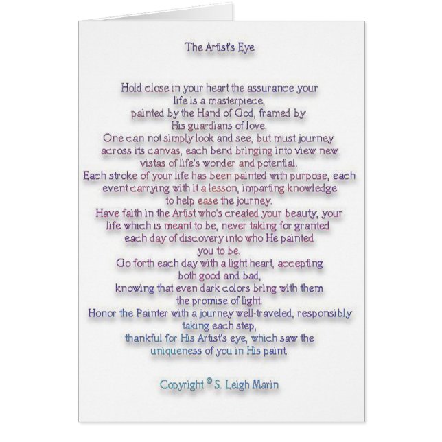 The Artist's Eye (Front)