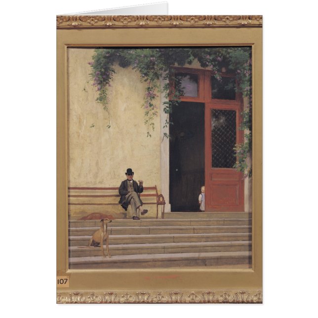 The Artist's Father and Son on the Doorstep (Front)