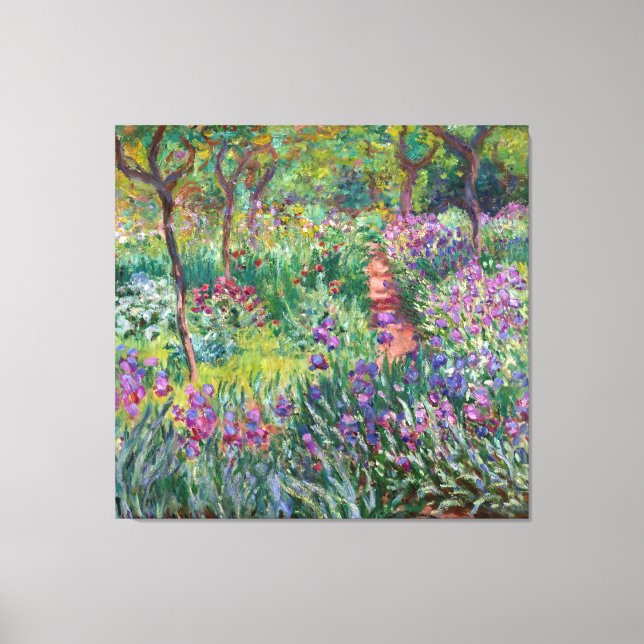The Artist's Garden at Giverny by Claude Monet Canvas Print (Front)