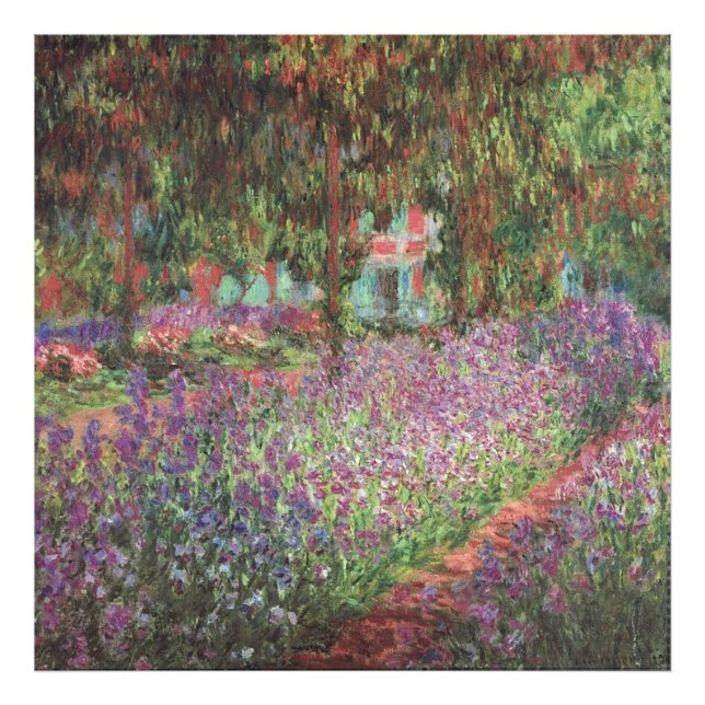 The Artist's Garden at Giverny by Claude Monet Photo Print (Front)