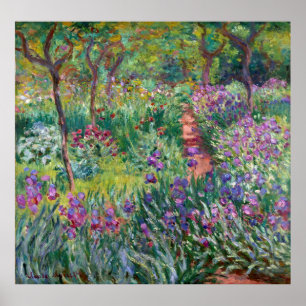 The Artist's Garden at Giverny by Claude Monet Poster