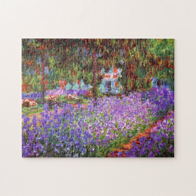 The Artist's Garden at Giverny by Monet Fine Art Jigsaw Puzzle (Horizontal)