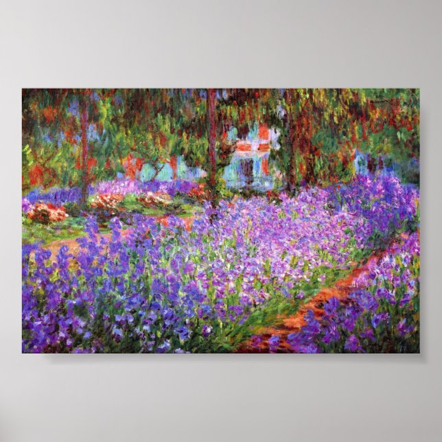 The Artist's Garden at Giverny by Monet Poster (Front)