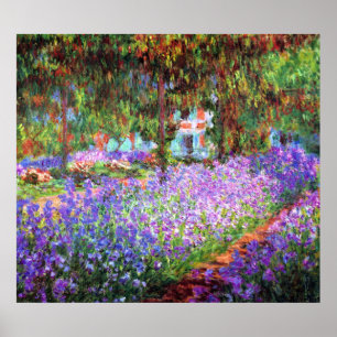 The Artist's Garden at Giverny, Claude Monet Poster