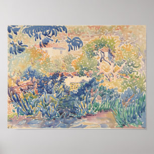 The Artist's Garden at Saint-Clair   1904-5 Poster