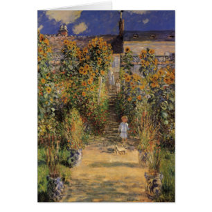 The Artist's Garden at Vetheuil by Claude Monet