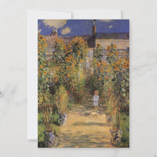 The Artist's Garden at Vetheuil by Claude Monet