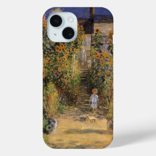 The Artist's Garden at Vetheuil by Claude Monet iPhone 15 Case