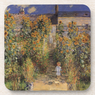 The Artist's Garden at Vetheuil by Claude Monet Coaster