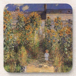 The Artist's Garden at Vetheuil by Claude Monet Coaster