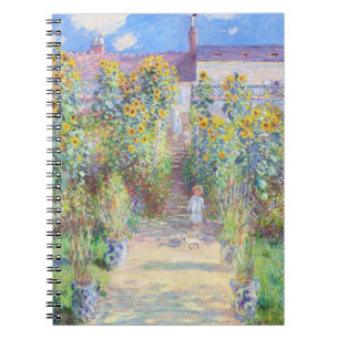 The Artist's Garden at Vétheuil by Claude Monet Notebook
